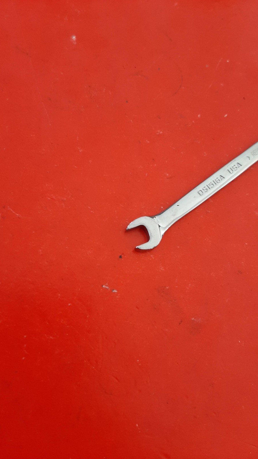 Snap-on DS1516A Offset Angle Open End 15/64 x 1/4″ Ignition Wrench ENGRAVED