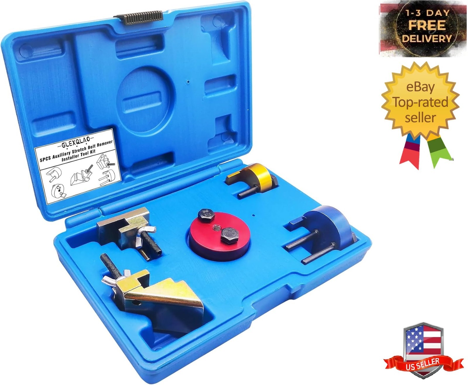 Auxiliary Stretch Belt Remover Installer Tool, Universal Pulley Drive Belt…