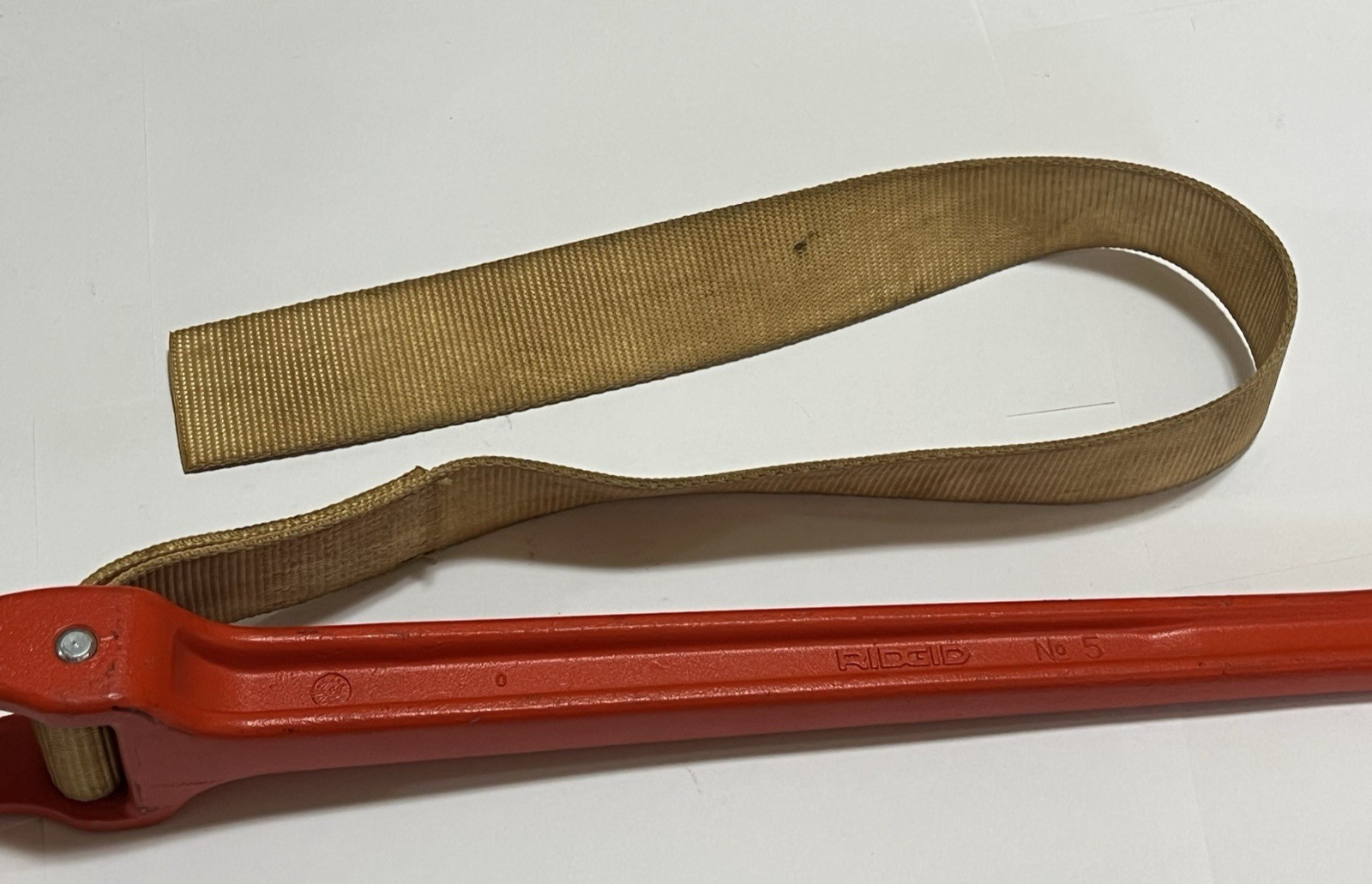 Ridgid Tools No 5 Aluminum Strap Pipe Wrench 18″ Long USA NICE