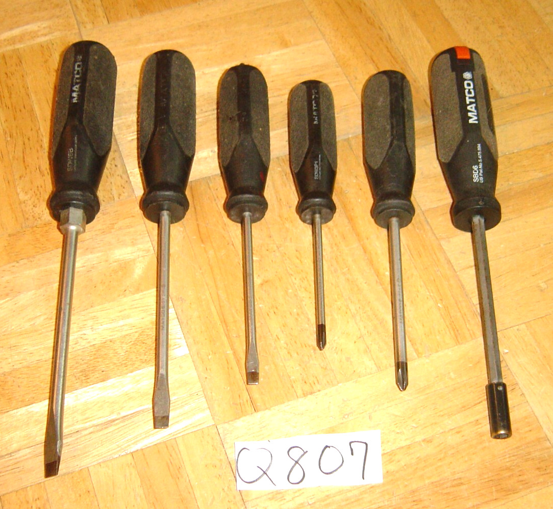 MATCO TOOLS 6 PIECE SCREWDRIVER & BIT DRIVER SET