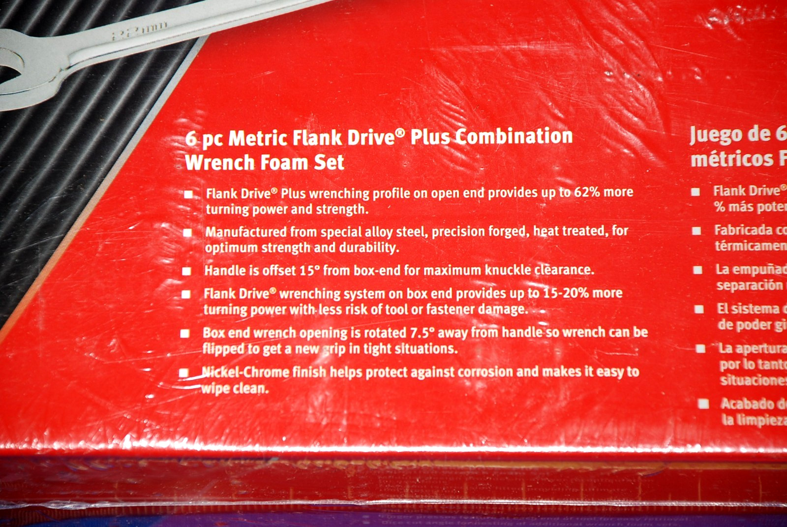 Snap-on NEW 6 Pc 12-Point Metric Flank Drive+ Combo Wrench Set with PRO-FI Foam