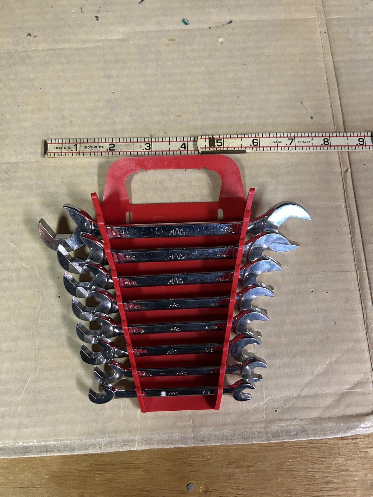 Mac Tools 8 PC SAE Angle Head Open End Wrench Set