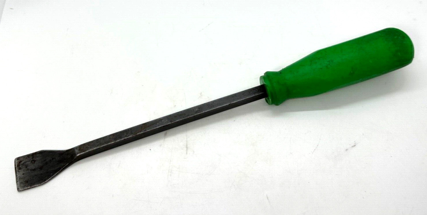 Matco Tools 12″ Long Rigid Blade Gasket Carbon Scraper Screwdriver Green 1″