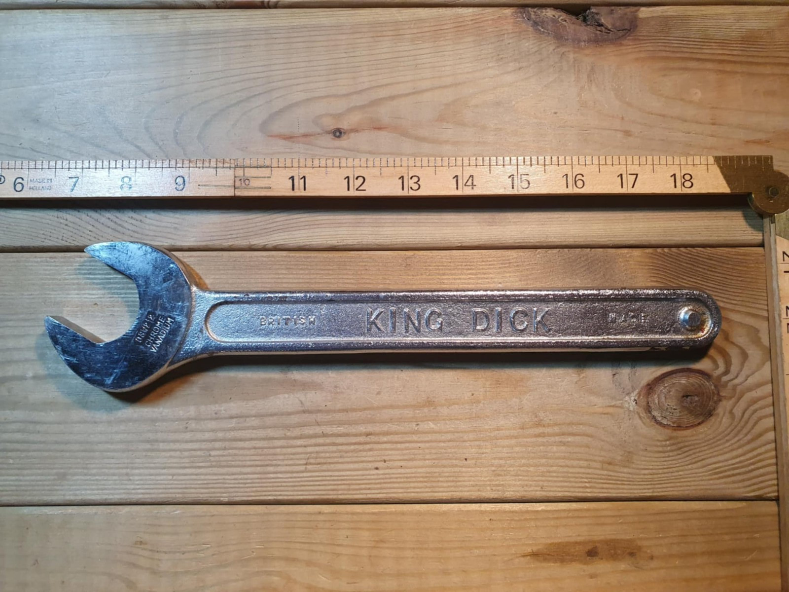 Vintage King Dick OSW212 3/4W 7/8BS Spanner Old Hand Tools Mechanic Tool Wrench