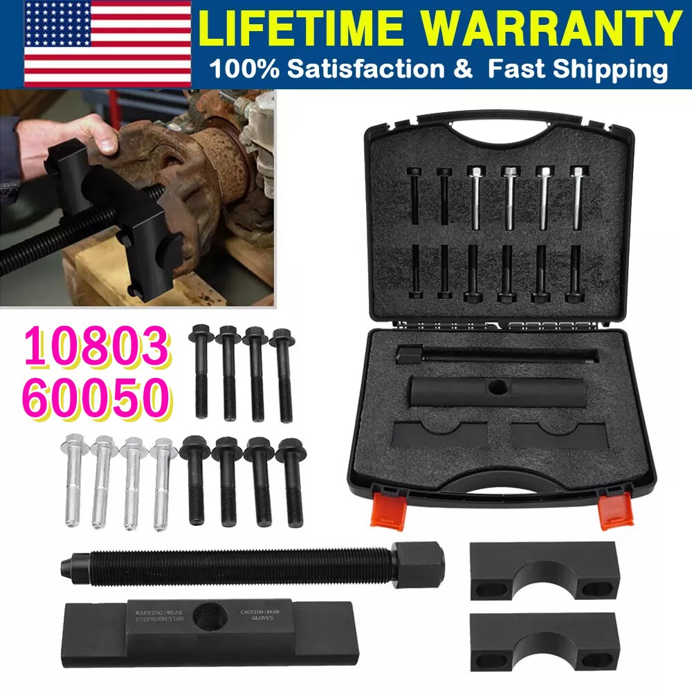 1* 60050 Heavy-Duty Yoke Puller Semi Truck Yoke Remover Tool Kit Black