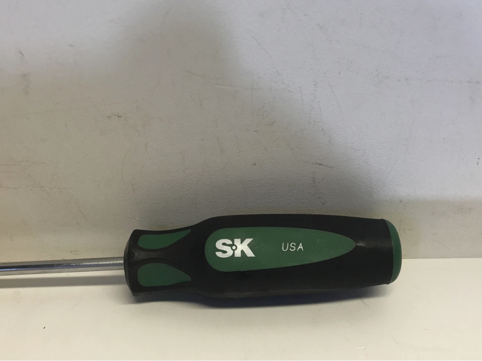 SK Hand Tools 79201 Slotted, Flat,Cushion Grip Cabinet Screwdriver, 3/16×12-Inch