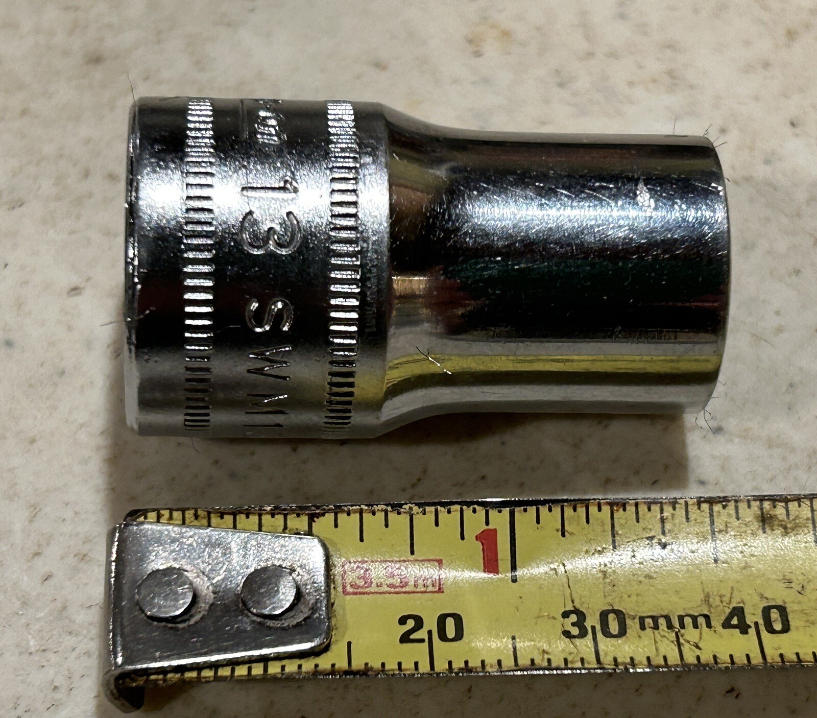 Snap-on Tools USA 1/2″ Drive 13mm Metric 12-POINT Shallow Socket SWM131