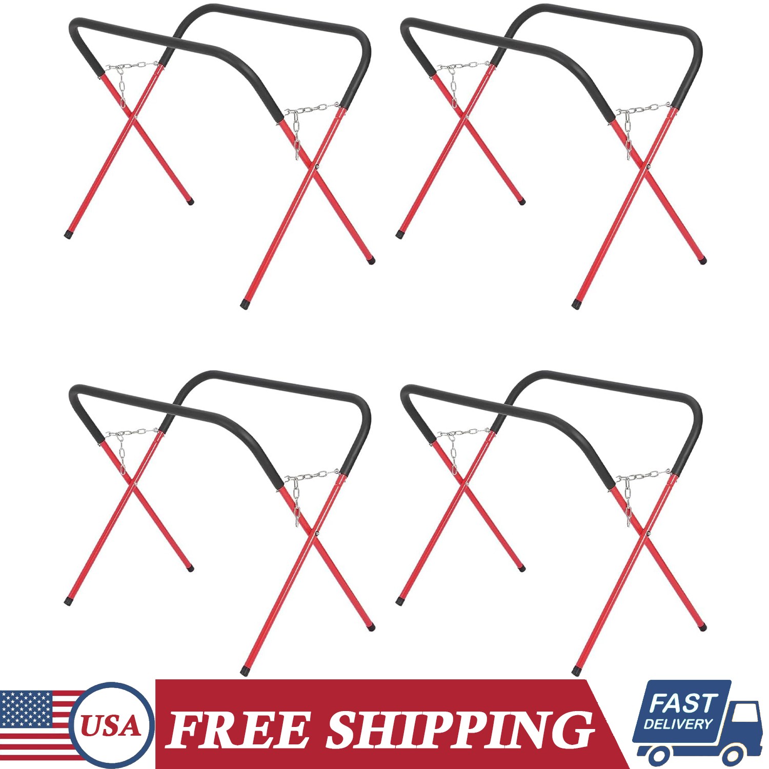 4PCS Portable Folding 500Lbs Workbench Automotive Fender Bumper Stand Work Table