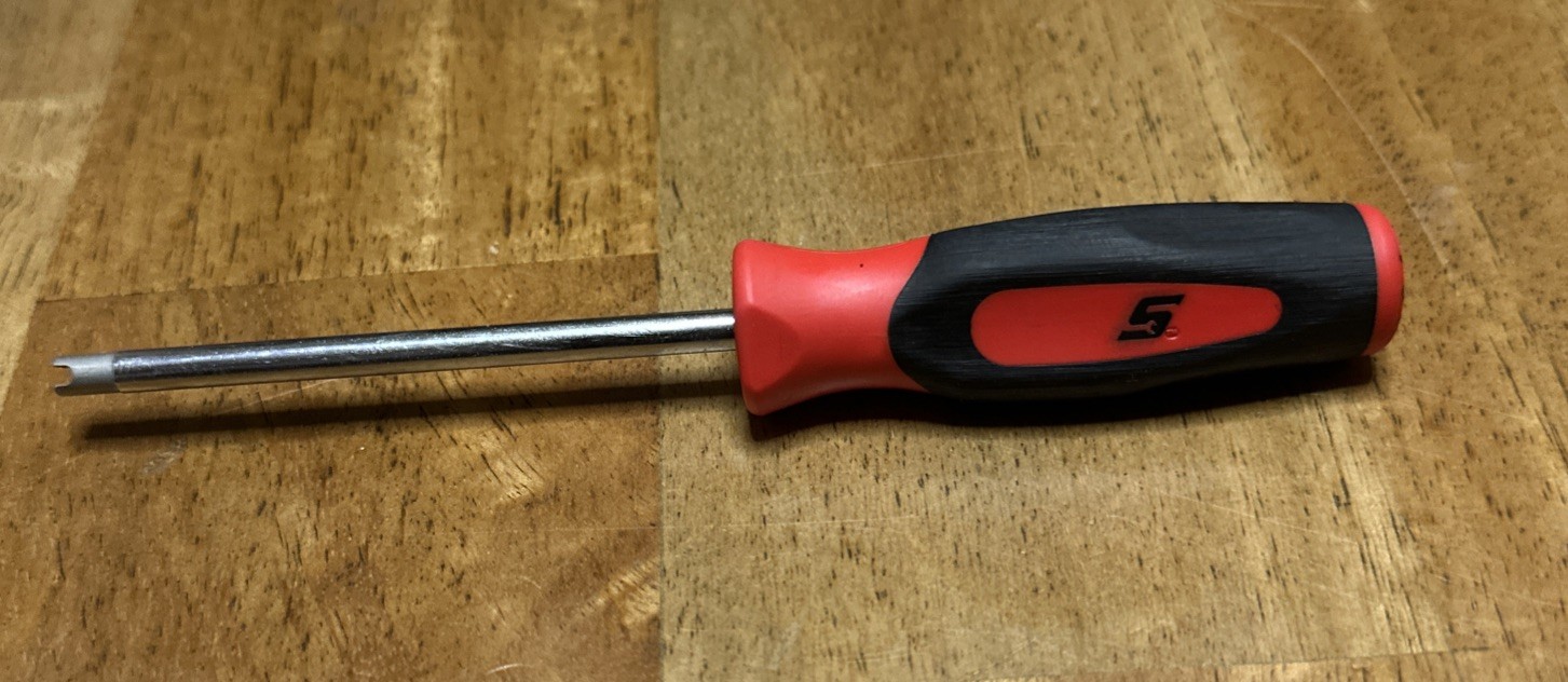 Snap-on Tools USA NEW Red Instinct Soft Grip Tire Valve Core Tool SGD107B