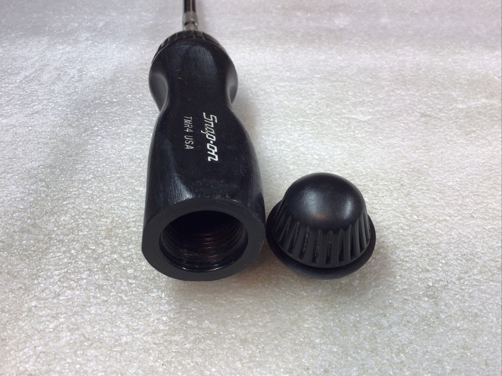 Snap On TMR4 – 1/4″ Square Drive, Ratcheting, 9” Black Hard Handled Driver-USA