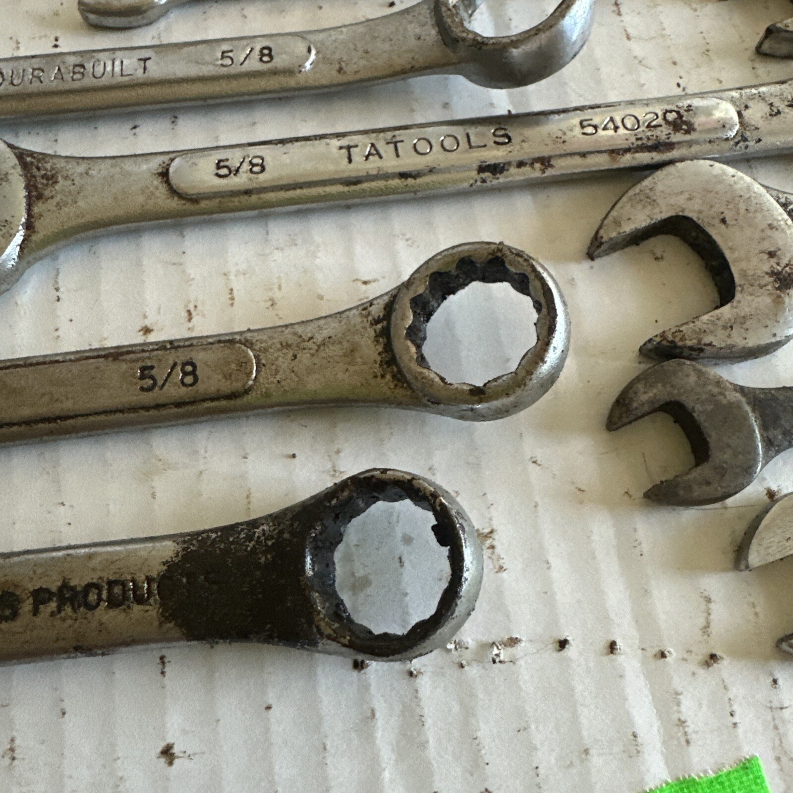 24 combination wrenches standard OPEN / BOXED ends DOUBLES Tatools Durabuilt vgc