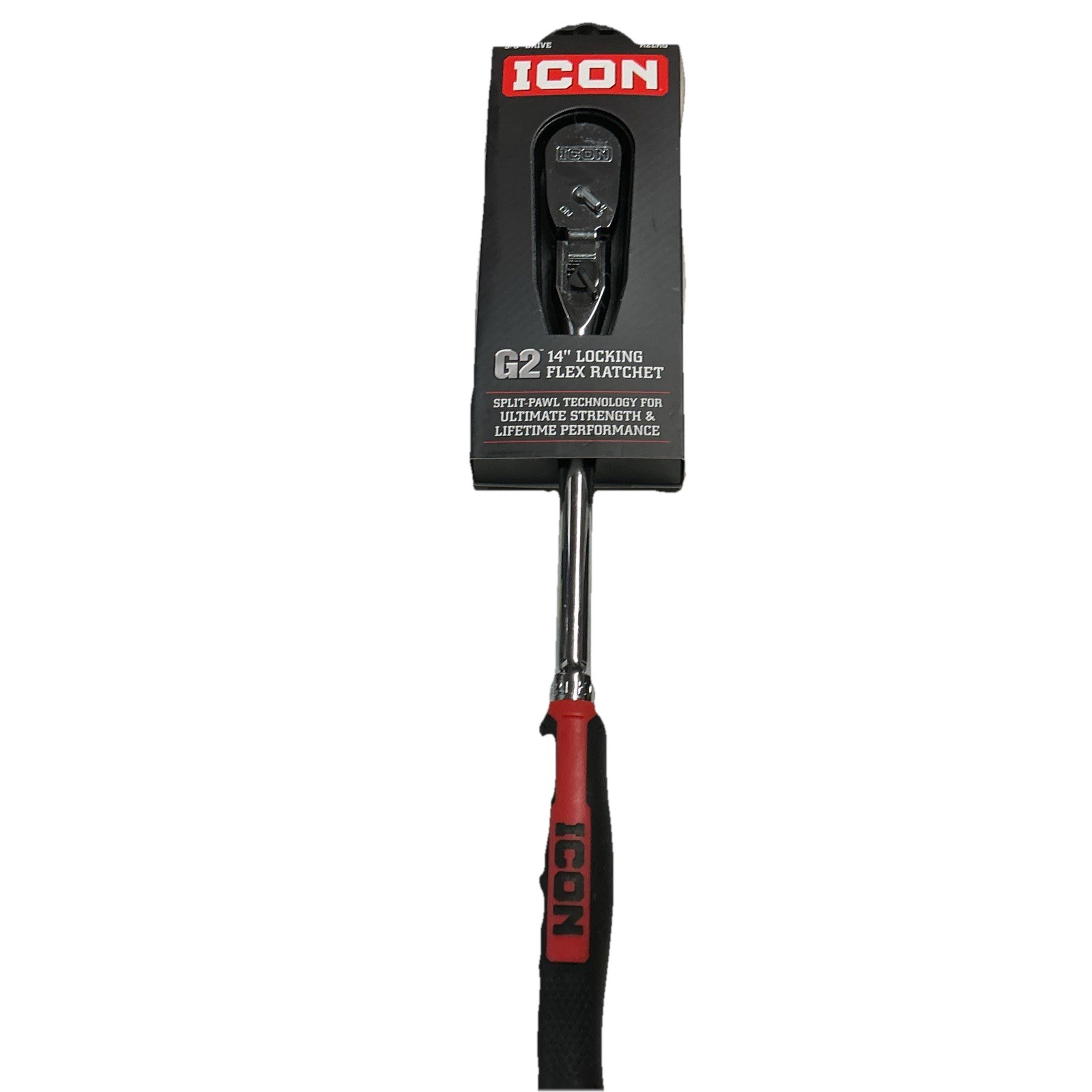 ICON R2LKG 3/8 INCH DRIVE G2 14 INCH LOCKING FLEX HEAD RATCHET Brand New