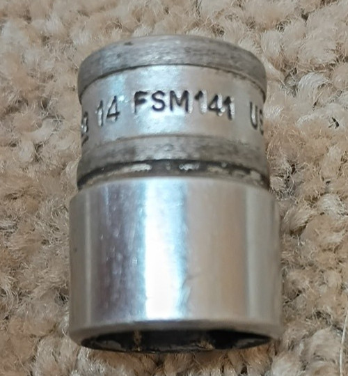 Snap-On Tools FSM141 METRIC 3/8″ Drive 14mm Shallow 6PT Chrome Socket
