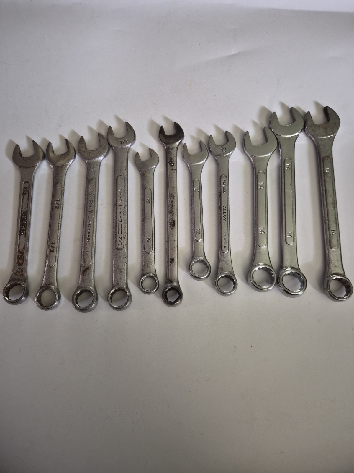 Wrench Bundle, Various Brands And Sizes SAE And Metric