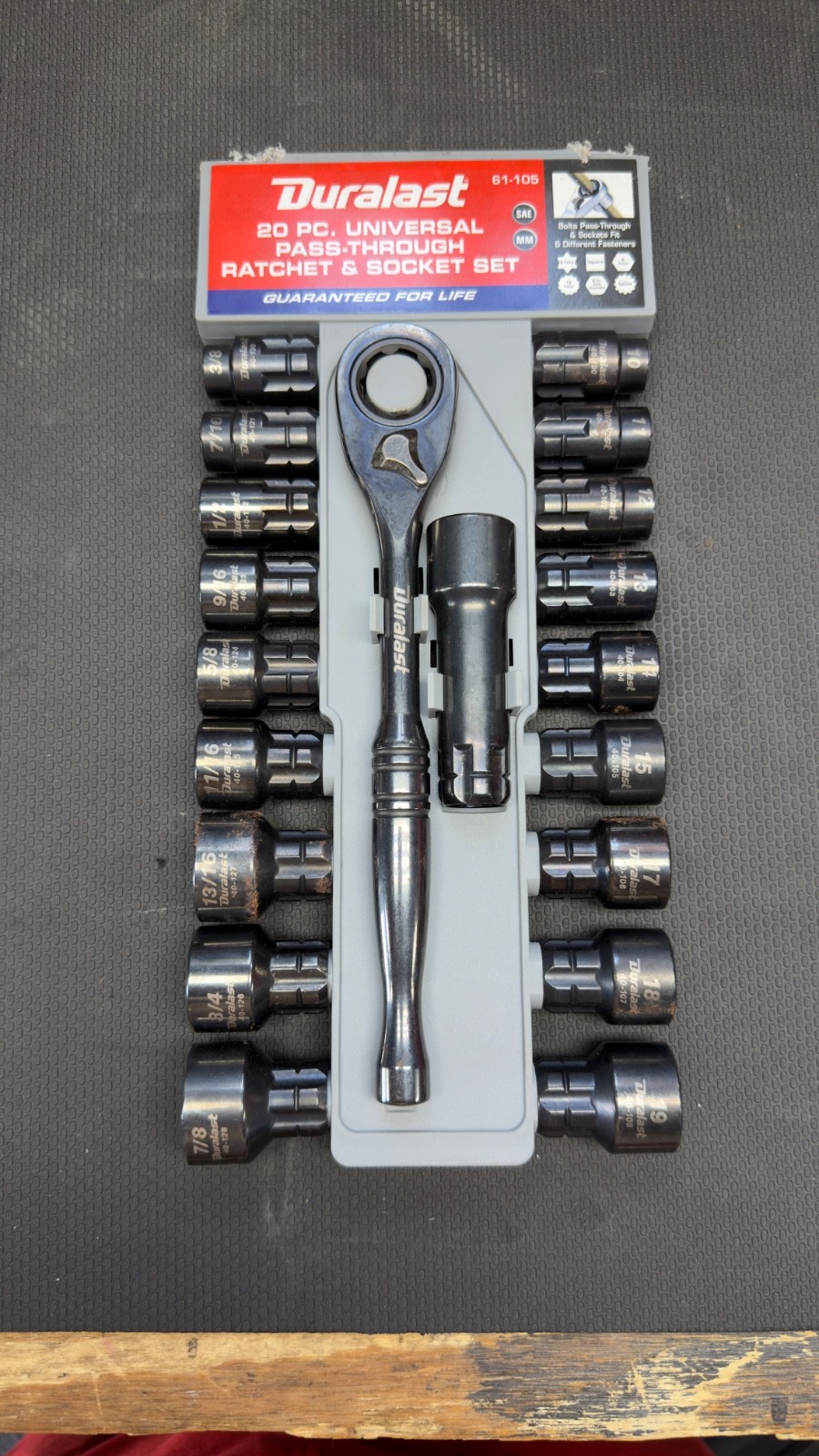 Duralast 61-105 Pass-Through Spline Driver Socket set