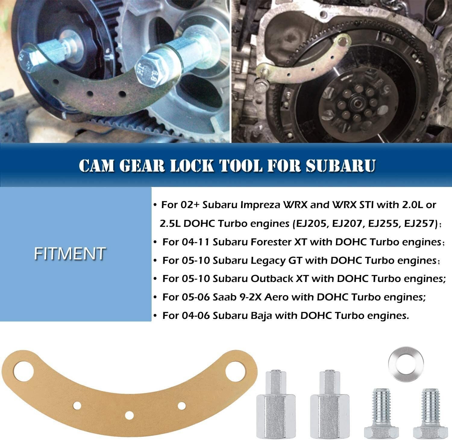 STD Intake Exhaust Cam Crank Pulley Wrench Engine Cam Gear Lock Tools for Subaru