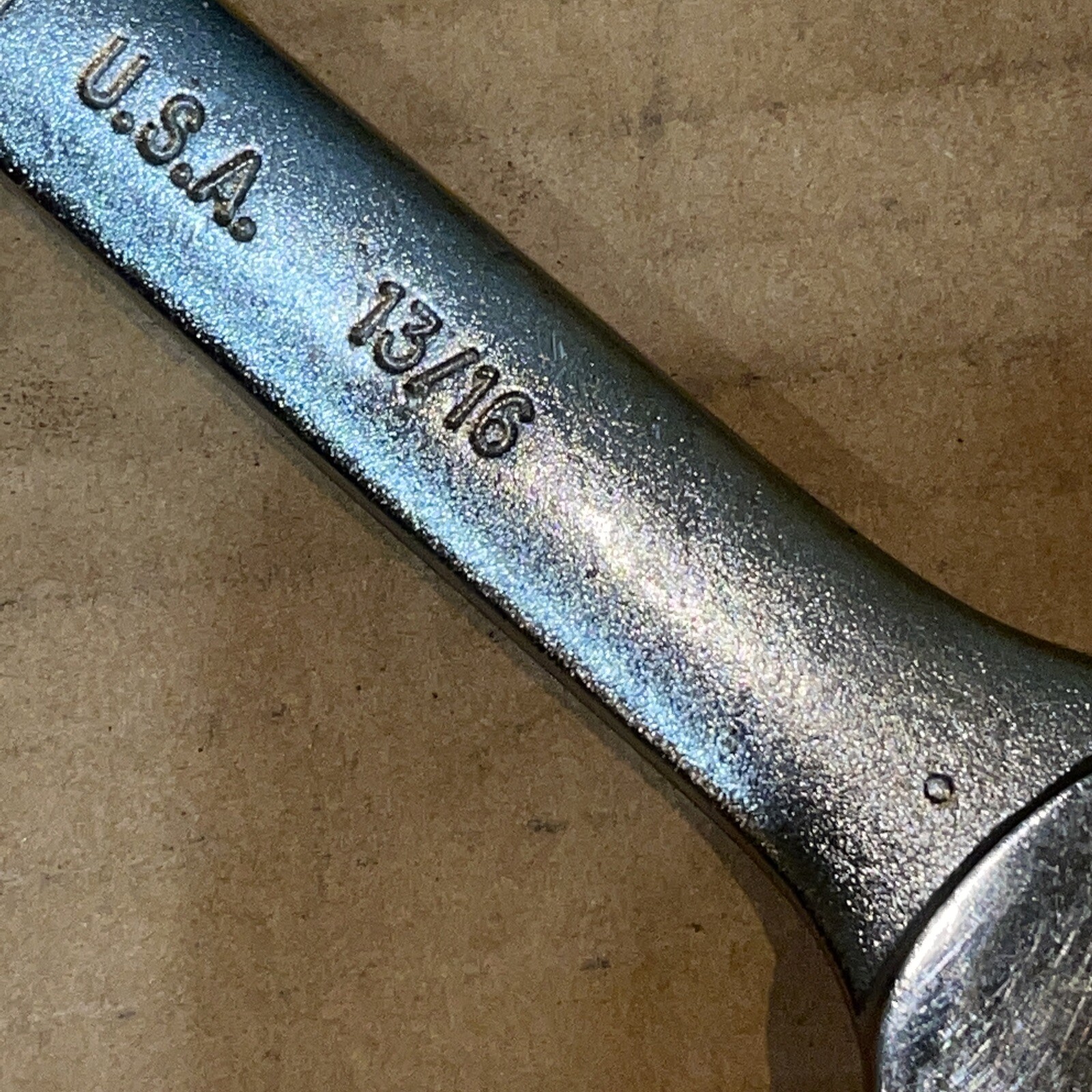 NOS Allen USA 21013 11/16 in X 13/16 in SAE Open End Wrench Vintage