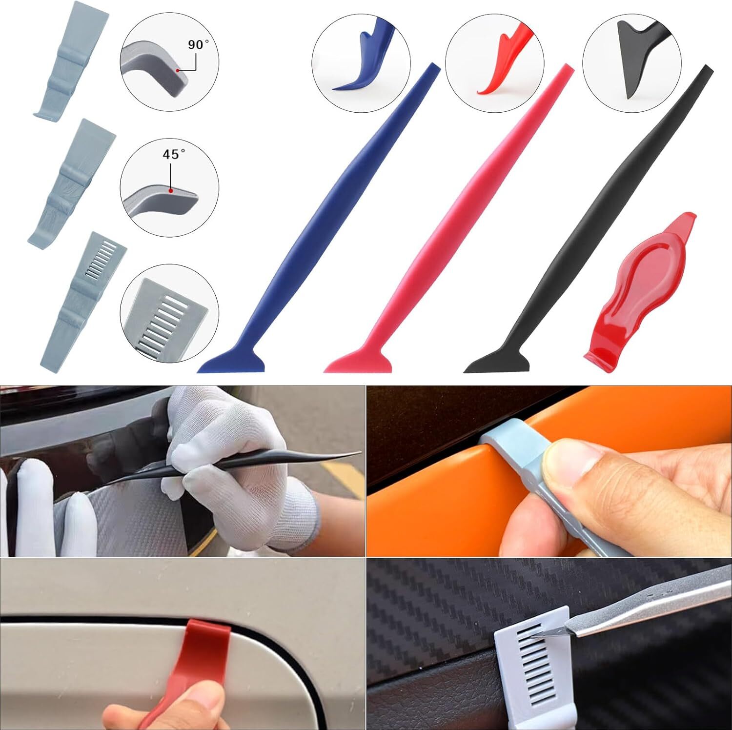 Auto Glass Tinting Tool Set Vinyl Wrap Tool Windshield Rear Window Tinting Tool