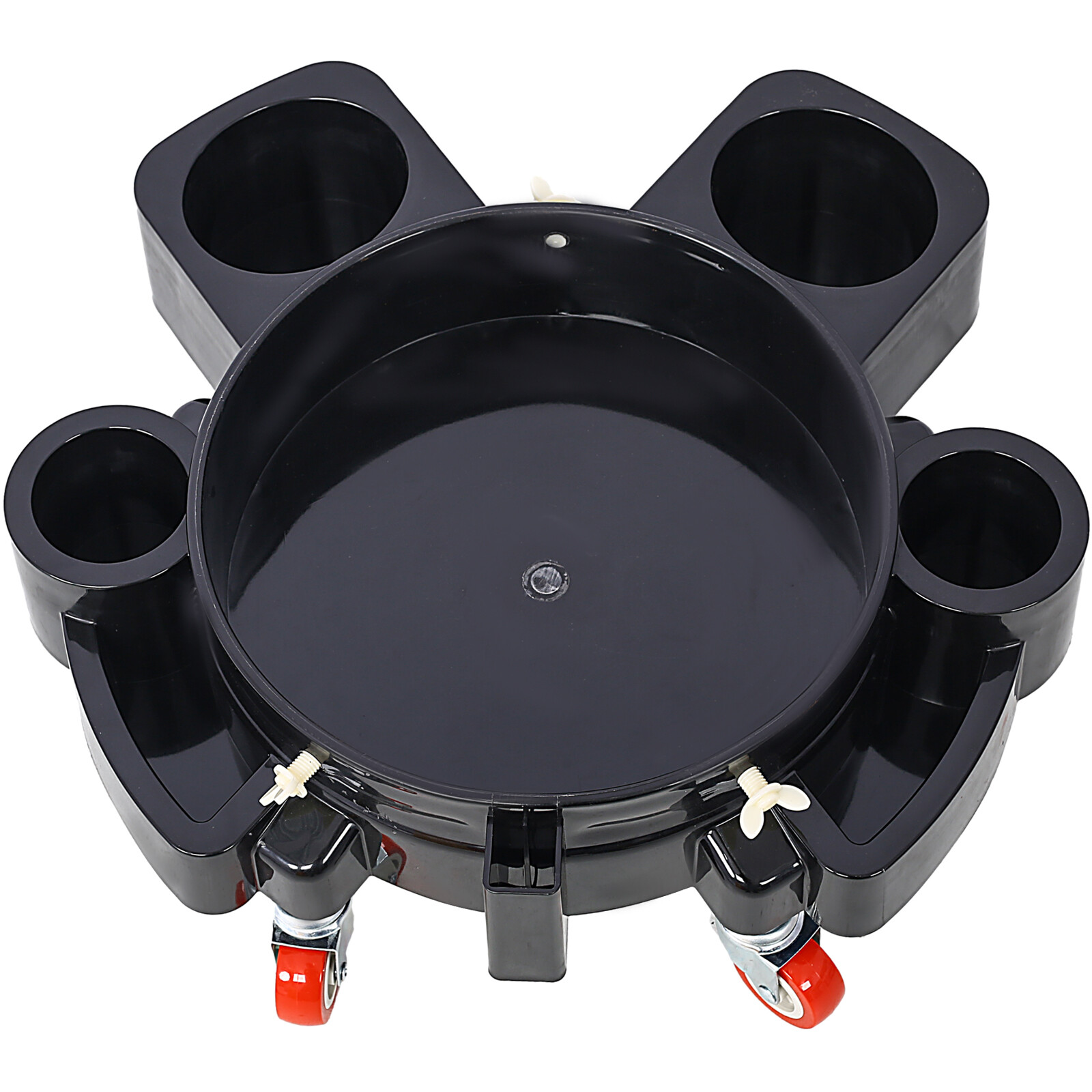Set of 2 Bucket Dolly 5 Gallon Rolling Bucket Dolly w/ 5 Rolling Swivel Casters