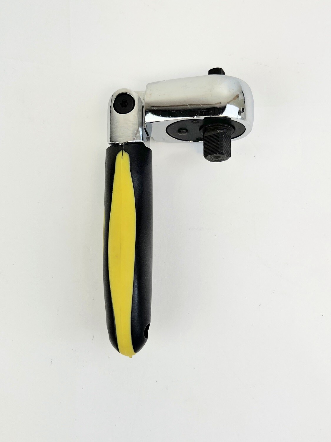Dual Drive Flex Head Stubby Ratchet 1/4″ 3/8″ Grip Handle 955DW