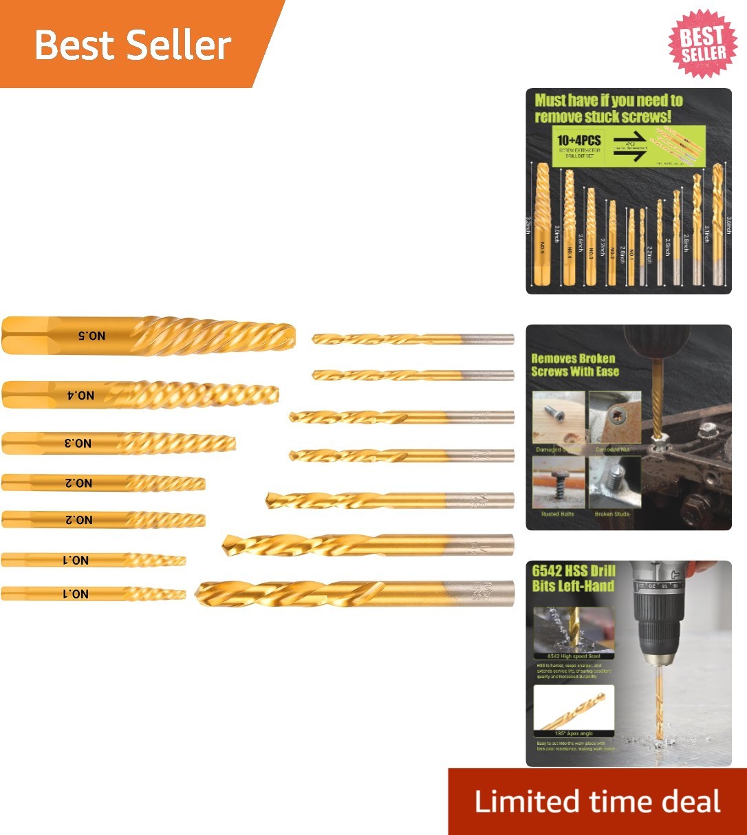 14PC Stripped Screw Extractor Set: Professional Solutions for Damaged Fasteners