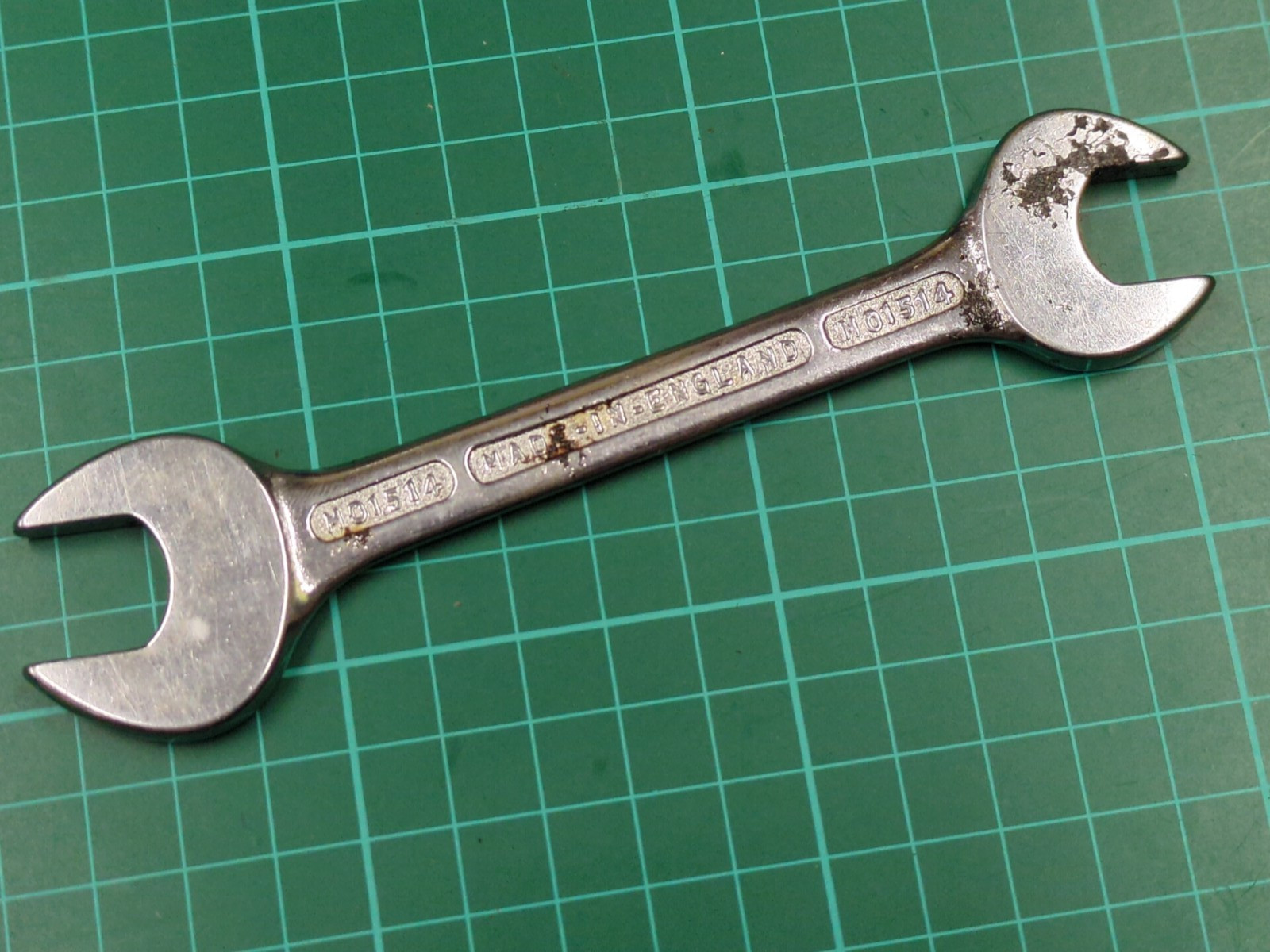 Bedford Vanadium M01514, 14mm x 15MM Open Ended Spanner Made In England