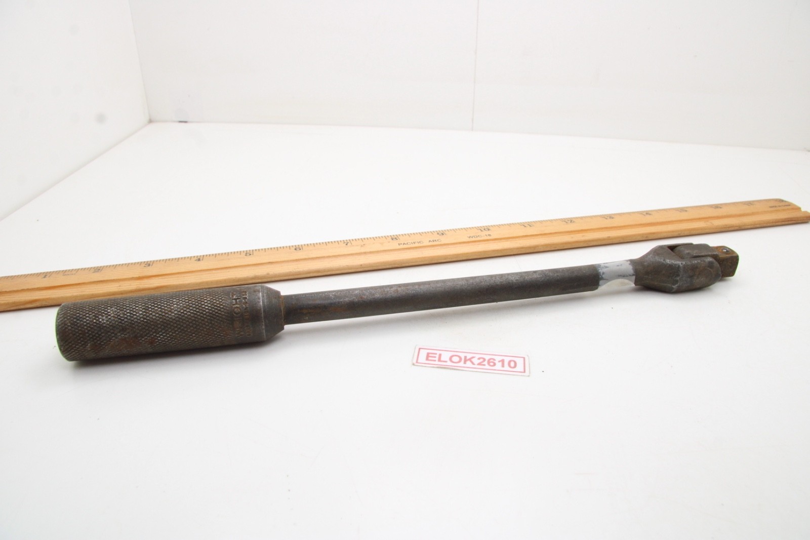 Wright N-17 1/2″ Drive Flex Head Breaker Bar Extension Knurled Grip 12.5″ USA