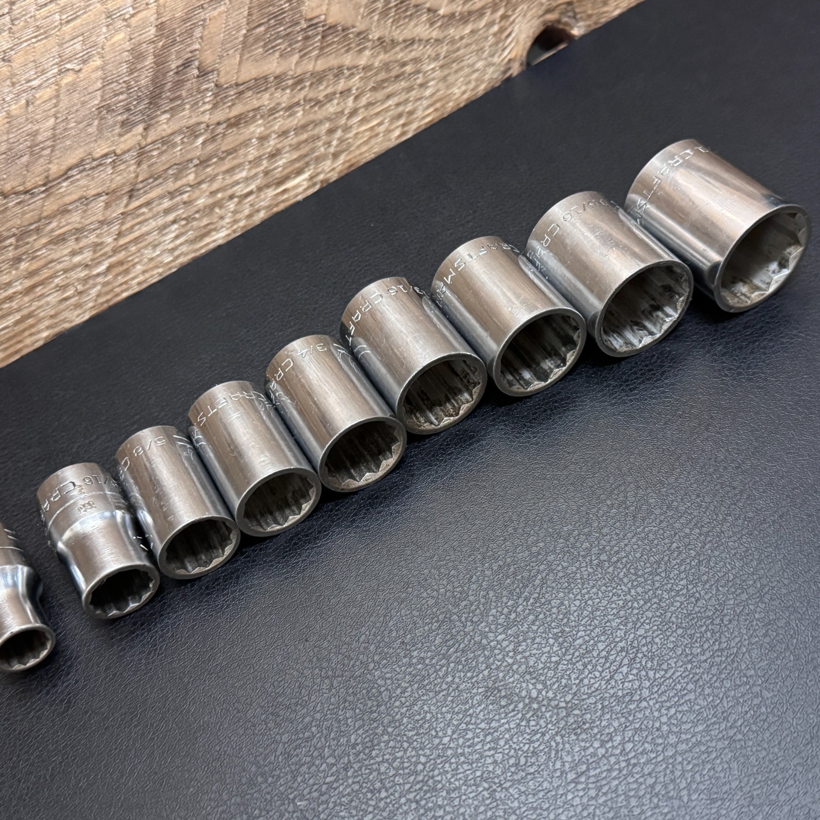 Craftsman Flying =V= 1/2 Drive SAE 12pt & 8pt Socket Set w/ Extensions & U-Joint