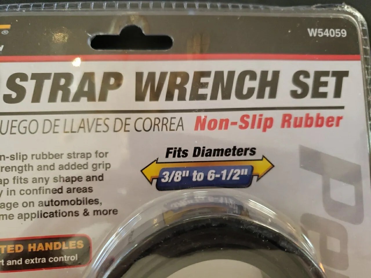Performance Tool W54059 2-Piece 3/8″ To 6-1/2″ To Strap Wrench Set New