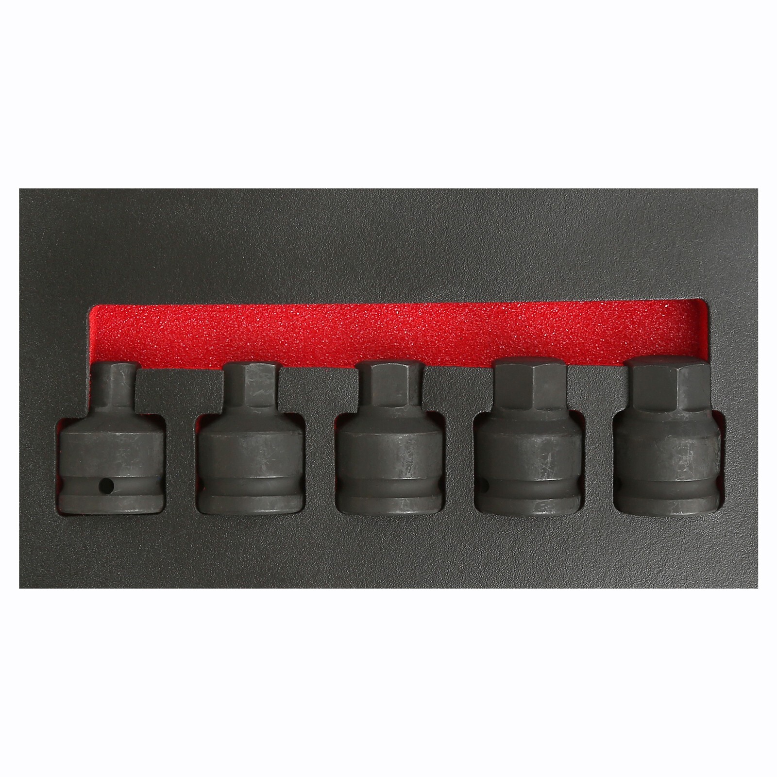 3/4 Inch Drive Impact Hex Driver Set 3/4, 7/8, 1 ,1-1/8, 1-1/4 in Cr-Mo Sockets