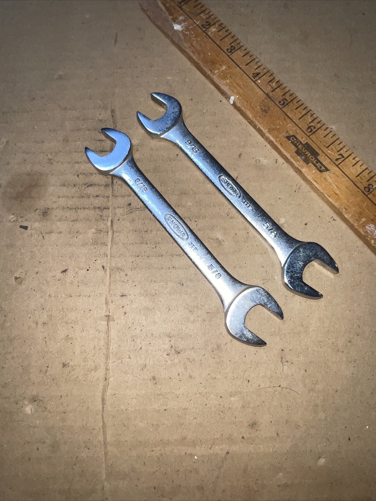 Vintage Showa 9/16 In X 5/8 In SAE Open End Wrench Japan