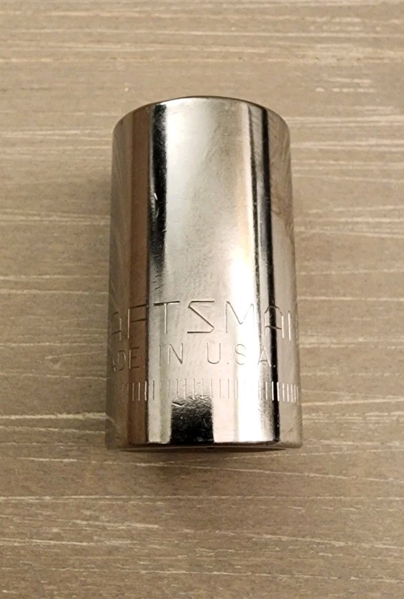 Craftsman USA 15mm Socket 12 Point 1/2″ Drive G 44236