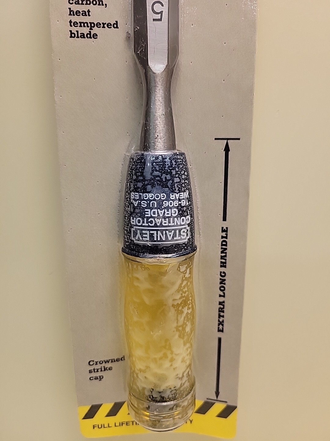 Stanley 5/8″ Wood Chisel Contractor Grade 16-906 New Old Stock USA
