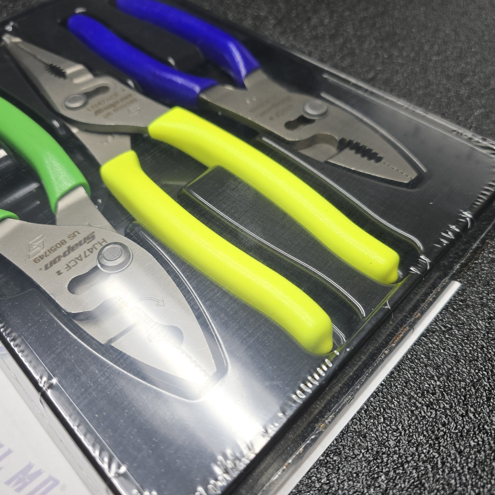 Snap-on Tools USA NEW Assorted Color Slip Joint Pliers Set PL347ACF