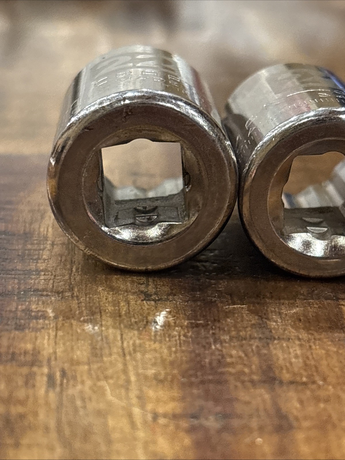 Craftsman 1/2” Laser Shallow Socket Set 9mm – 22mm 1/2” Drive 12pt 11pc USA EUC