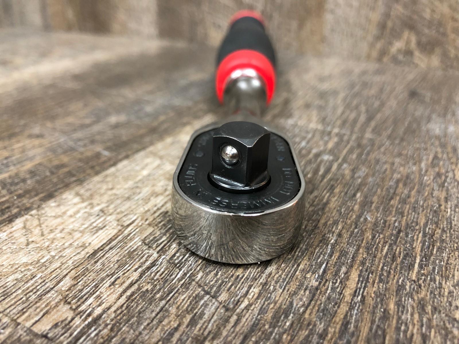 Snap On FH100 3/8″ Dr 100 Tooth Standard Fixed Ratchet Red Soft Grip FAST Ship!