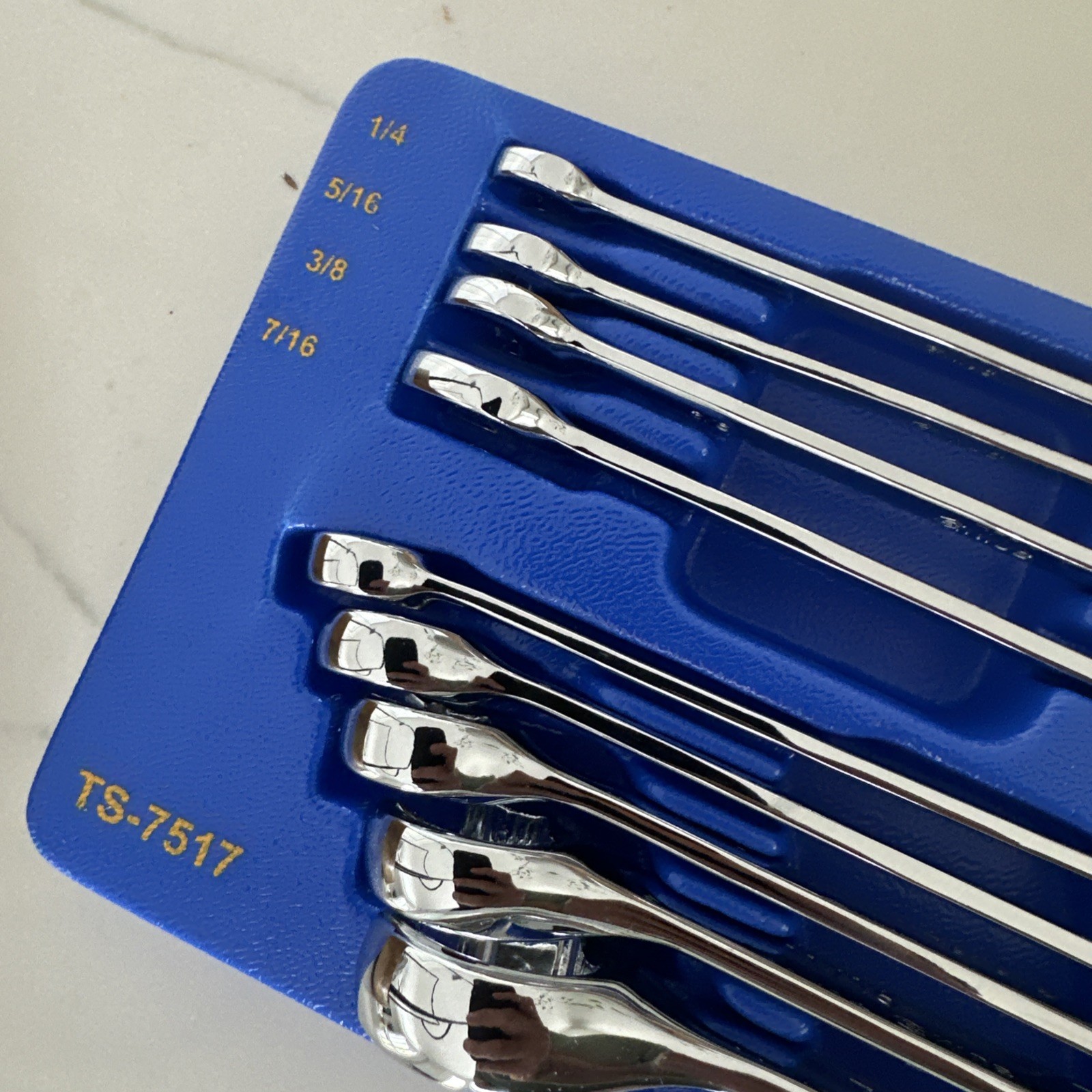 Genius Tools 17 Piece SAE Combination Wrench Set Chrome – TS-7517 New