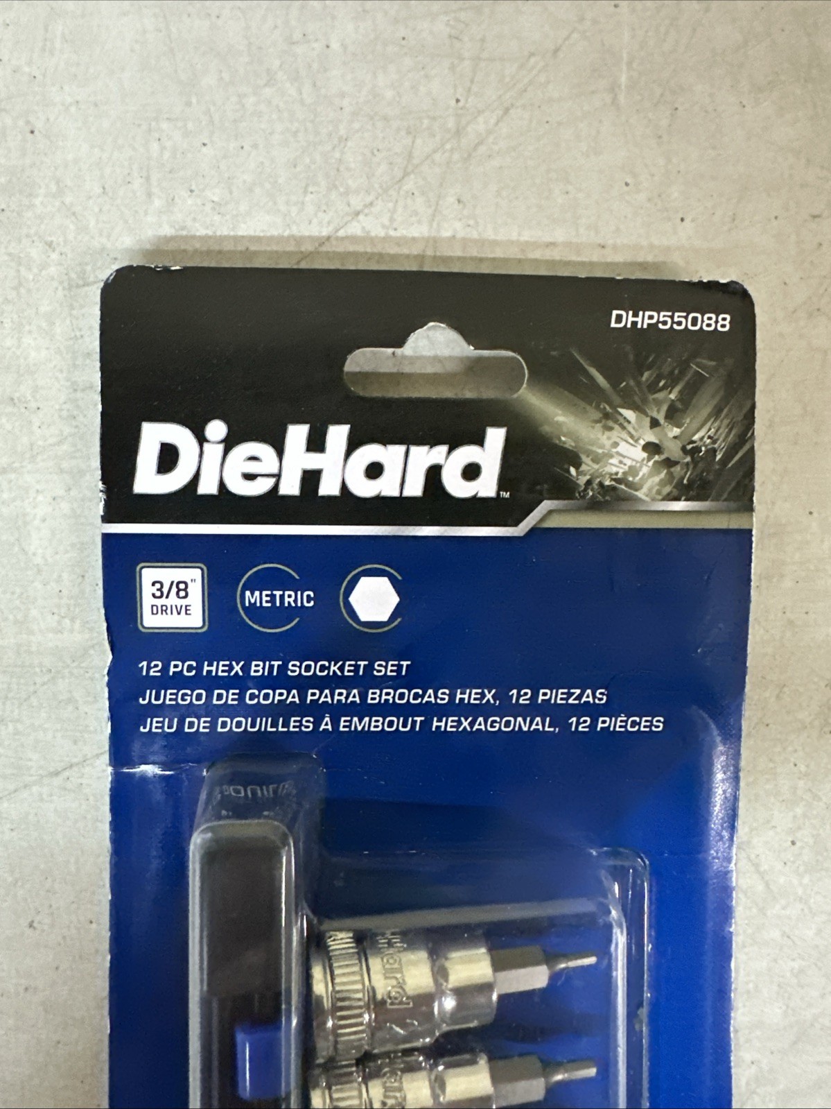 NEW DieHard 3/8” 12pc. HEX Bit Socket Set PN: DHP55088