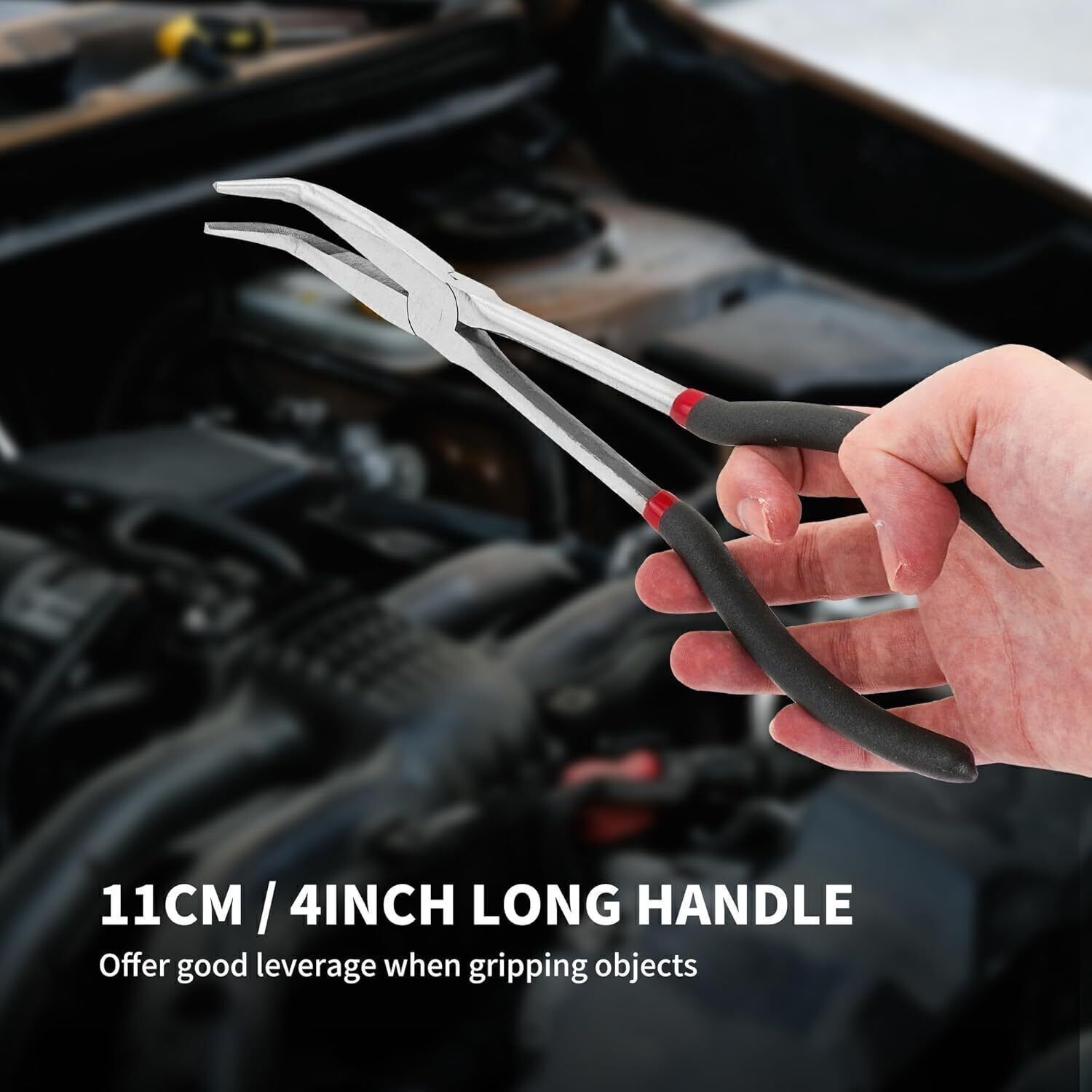 5Pcs Precision 11inch Long Needle Nose Pliers Assortment Kit, Long Reach Pliers