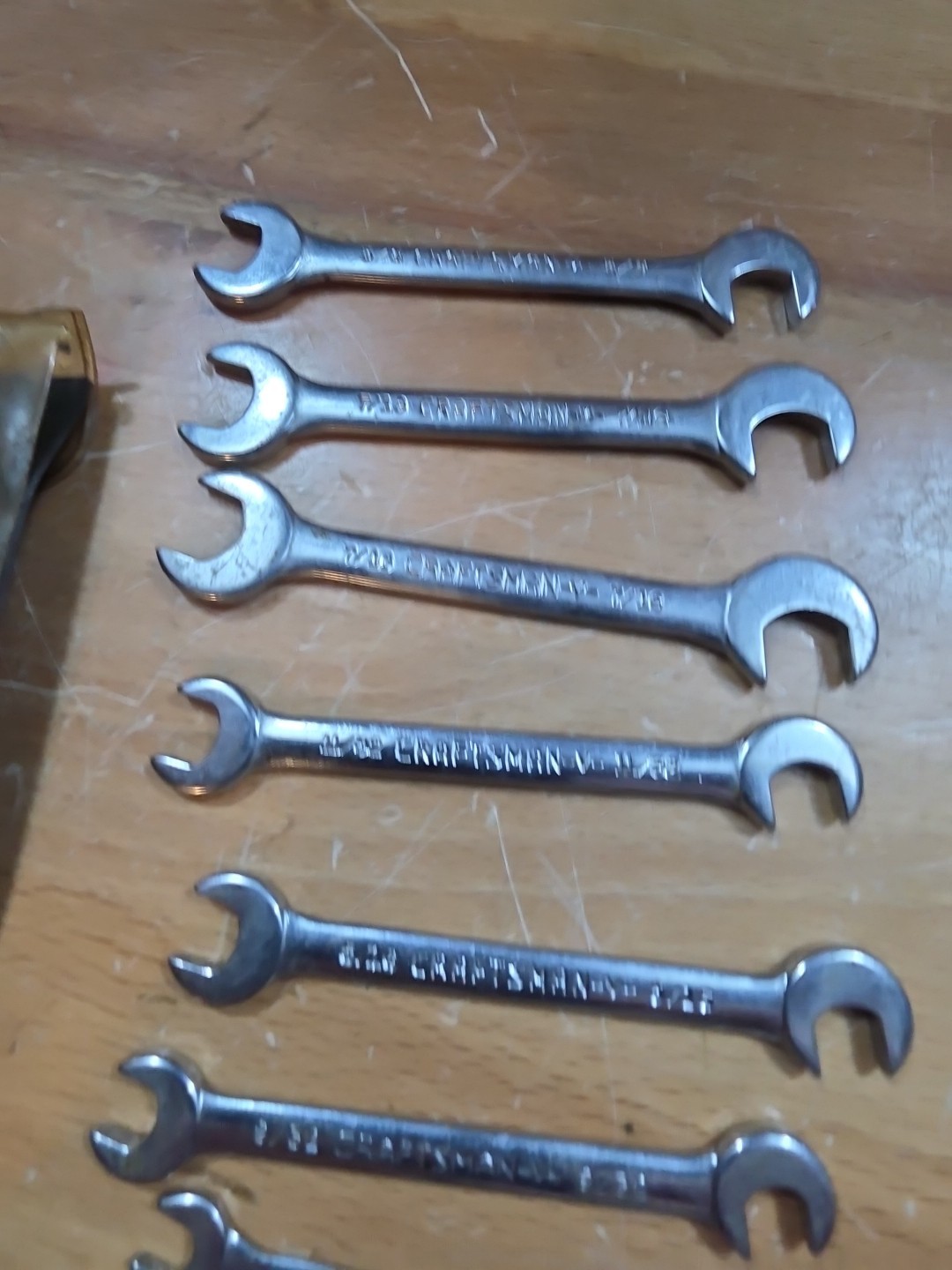 Sears Craftsman Tools USA 8 Piece Open-End 4 Way Offset Ignition Wrench Set 4306