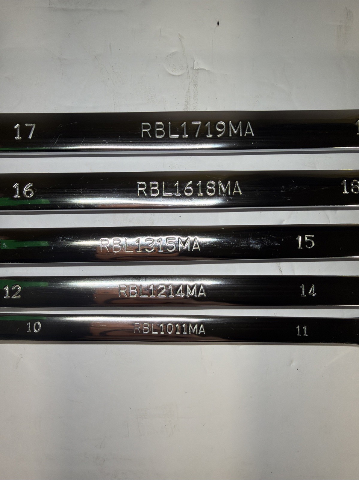 Matco Tools SRBLM5TA 5 Piece Metric Wrench Set 10mm-19mm