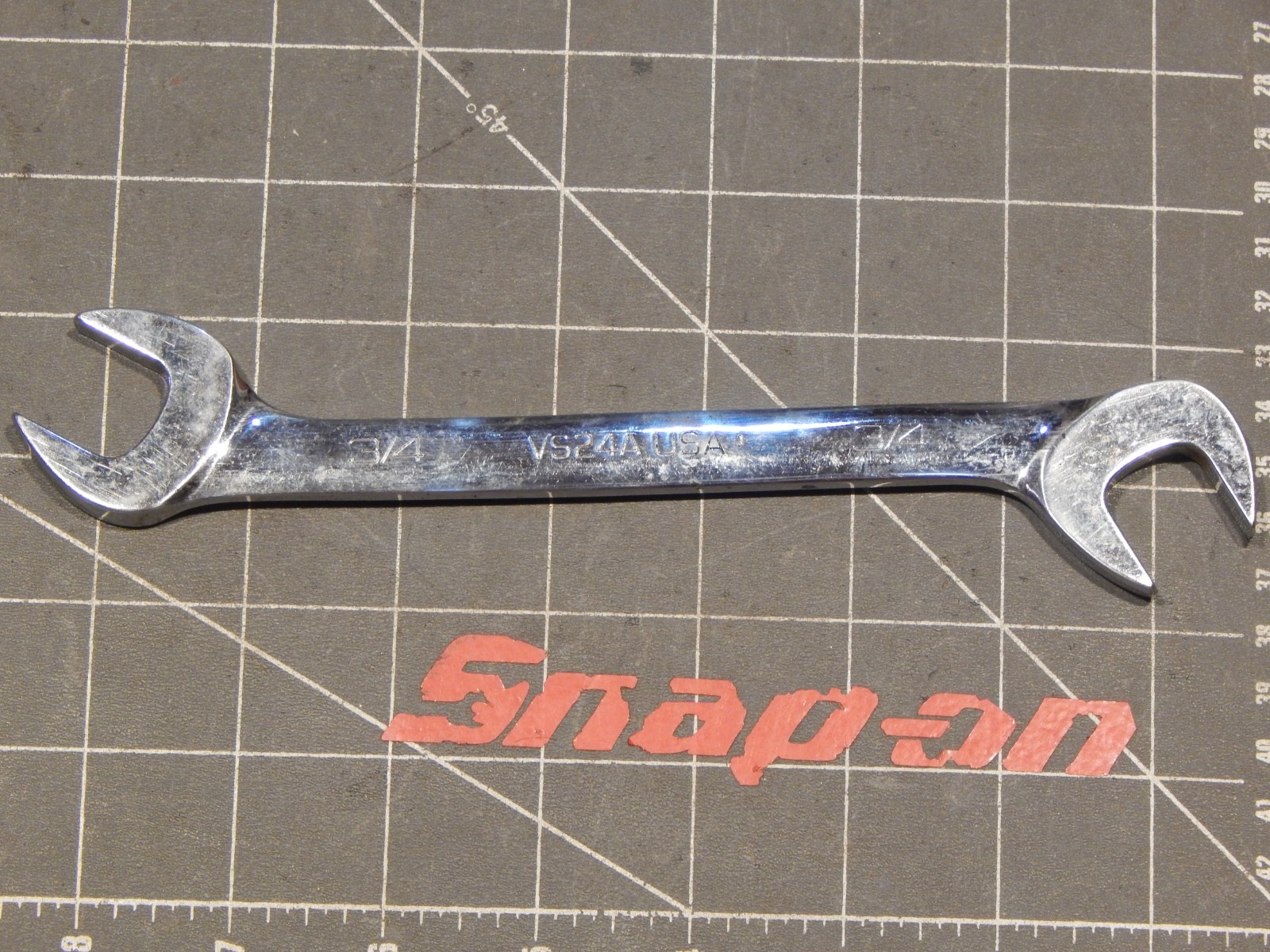 Snap On 4 Way Angle Head Open End Wrench 3/4″ VS24A Four 1991