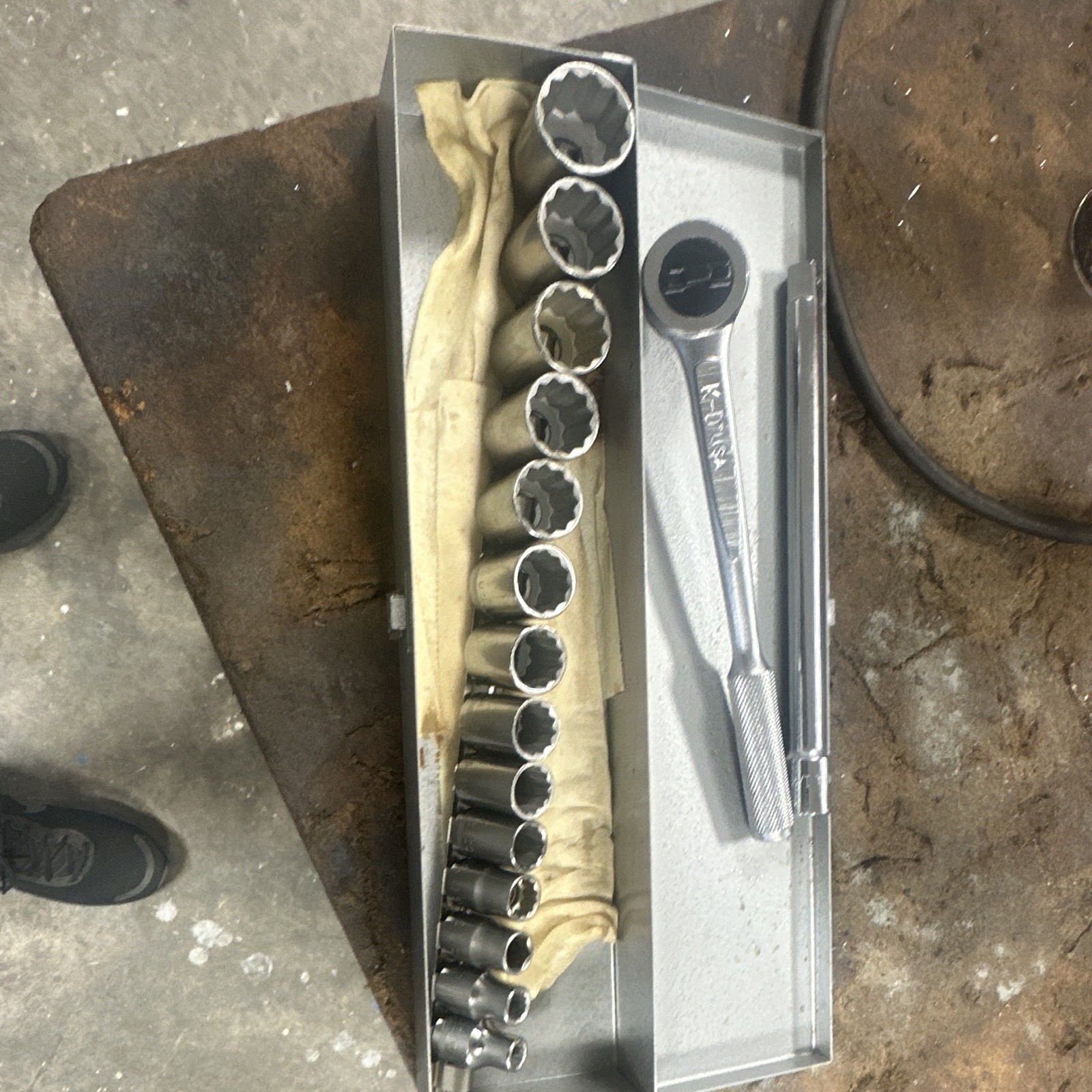 KD and Easco Branded 1/2 Drive SAE Socket Set USA. New .