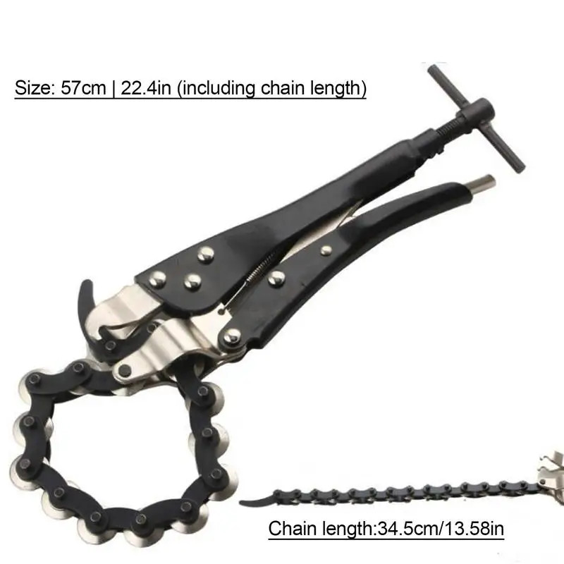 Auto Exhaust and Tailpipe Chain Multi Wheel Blade Tail Pipe Cutter Chain Cutter