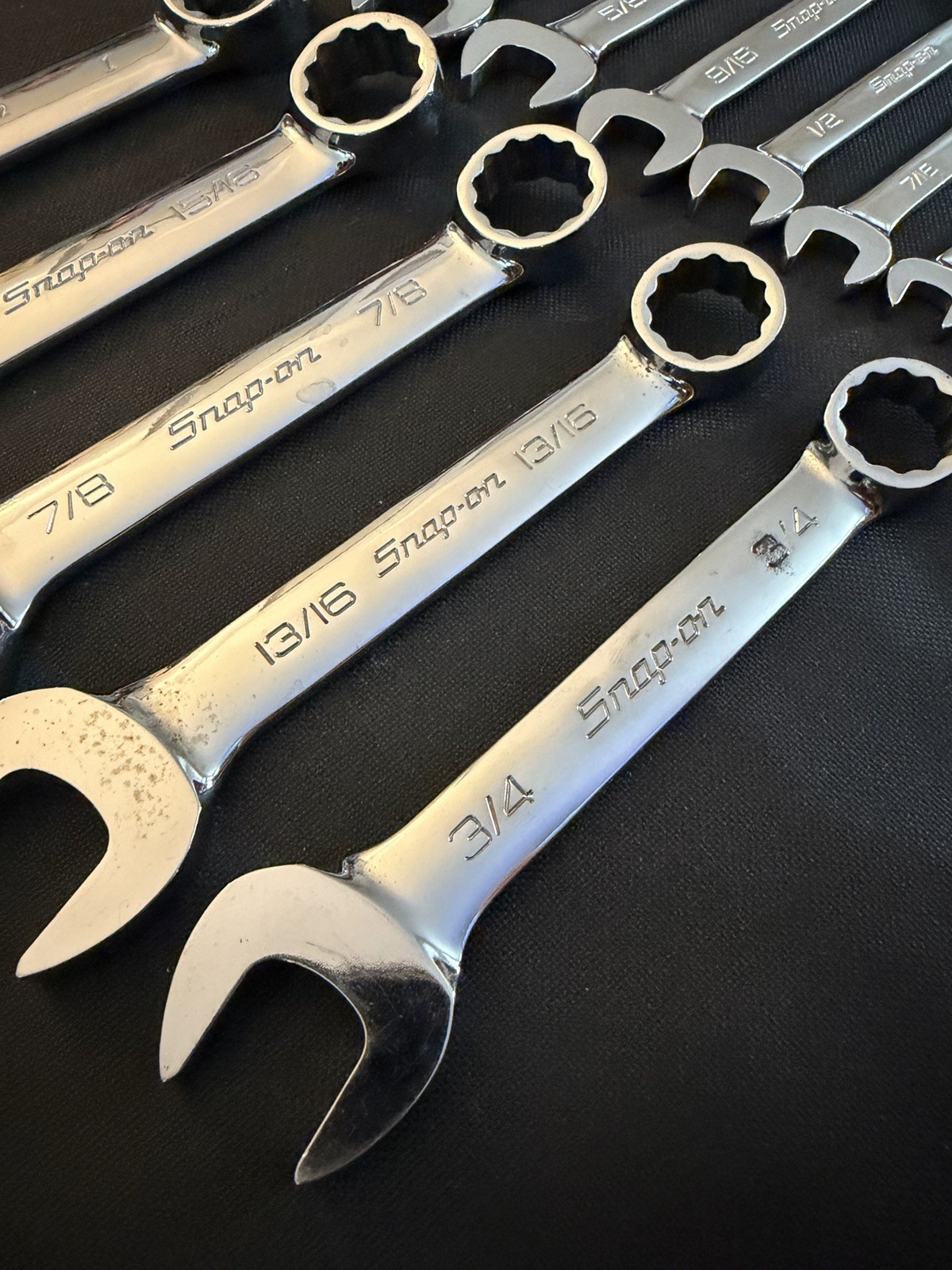 Snap On 12 Piece Stubby SAE Wrench Set 11/32 – 1 – OEX110B-OEX320B-OEX300B-OEXB