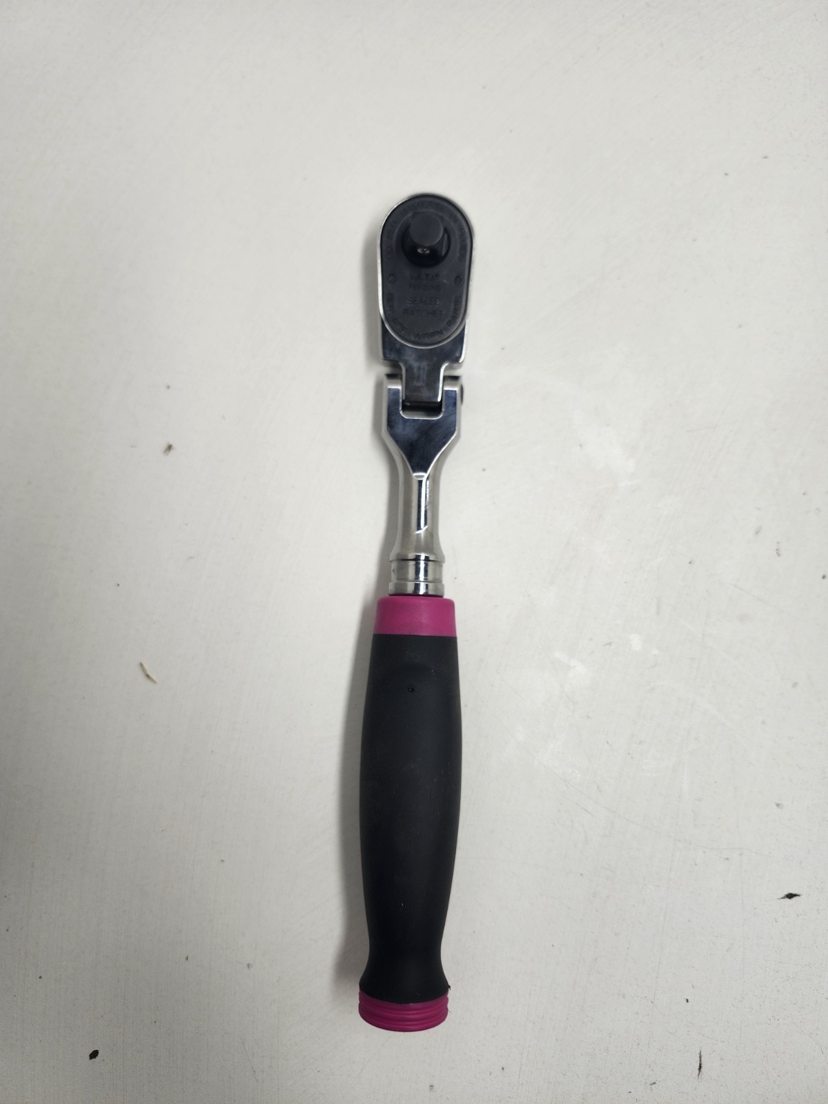 NEW Snap-on FHF100 Cynergy 3/8″ 100 Tooth PINK Soft Grip Flex Ratchet NEW