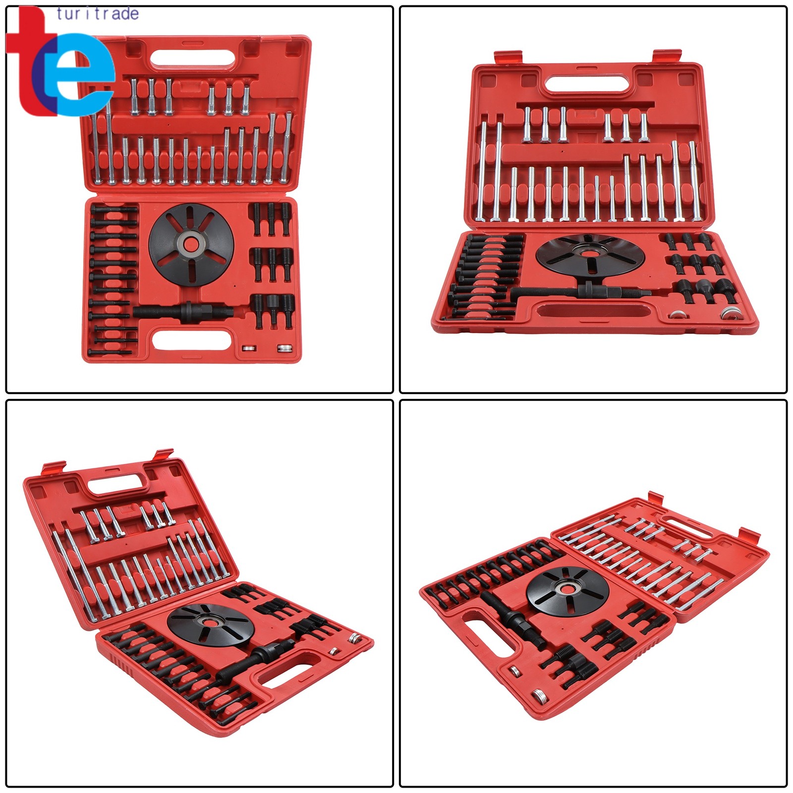 Harmonic Balancer Puller Removal & Install Tool Set Flywheel Crankshaft Kit New