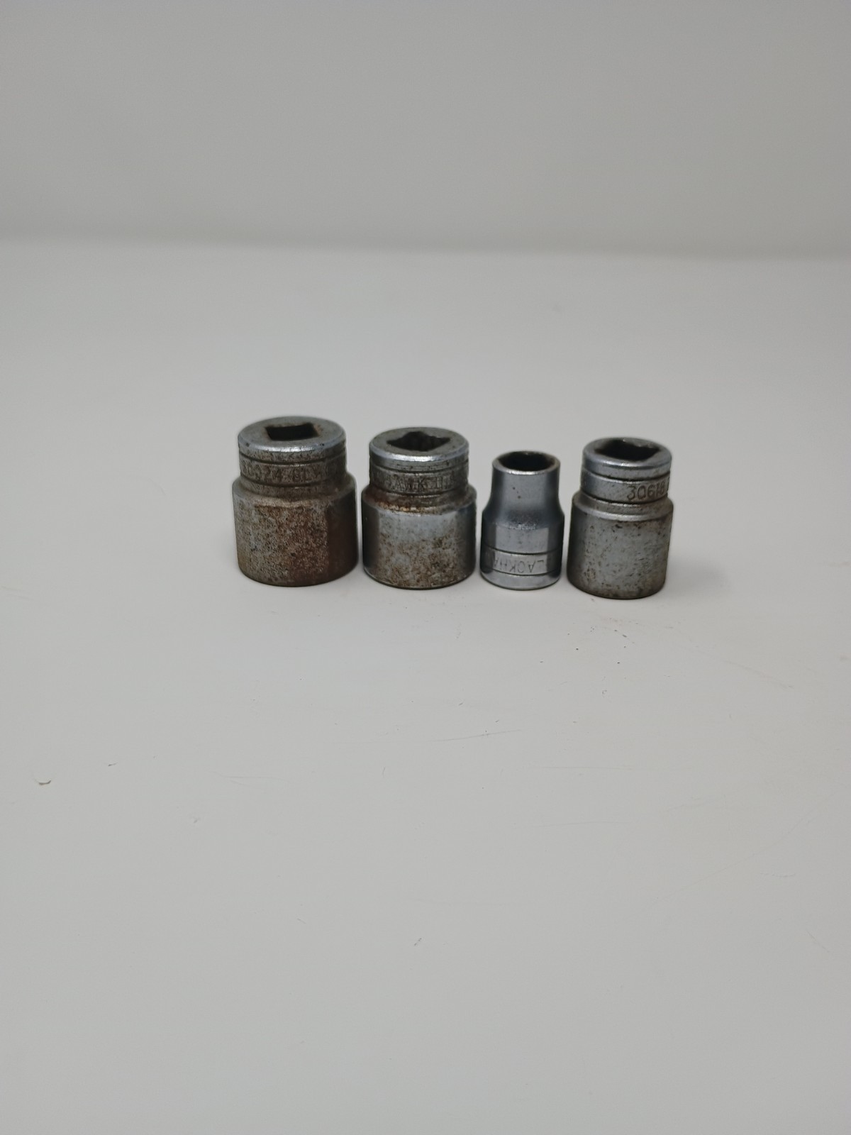 4 Piece Set Of Vintage Blackhawk Socket Set 6 Point 9/16 3/8 13 Point 3/4 11/16