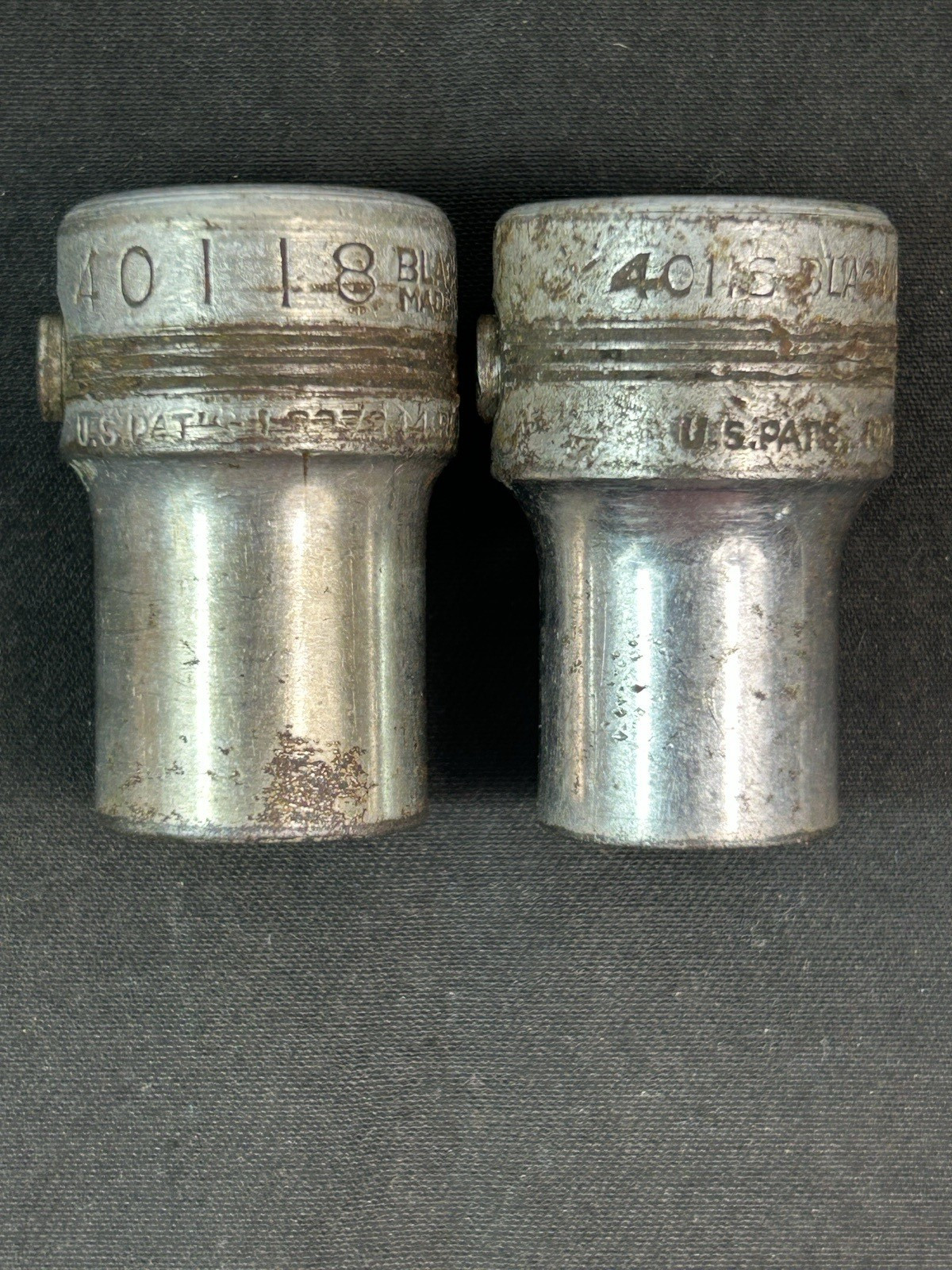 2 Vintage BLACKHAWK 1/2” Drive Sockets 12 Point – 9/16″ (40118) & 1/2″ (40115)