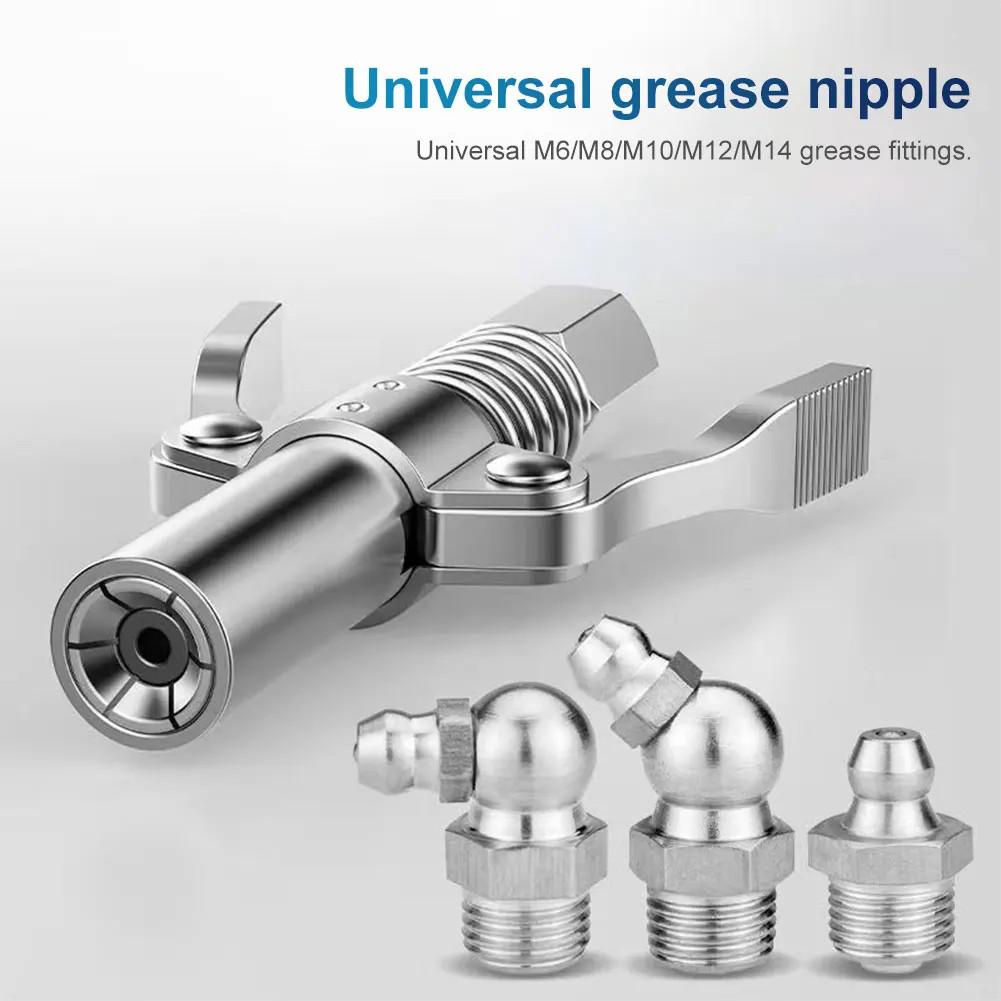 Grease Coupler 10000 PSI Quick Release Tip Tool for Oil Pump